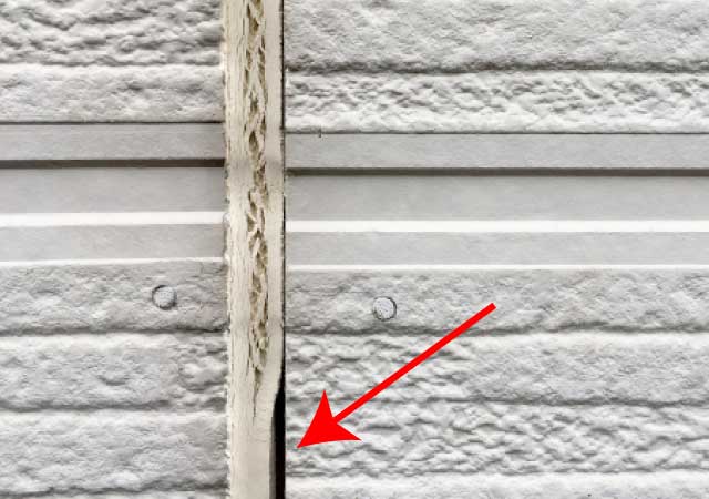 シーリングの割れ